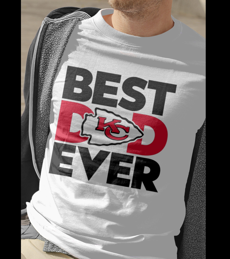 Best Dad Ever Kansas City Chiefs NFL Fan T-Shirt