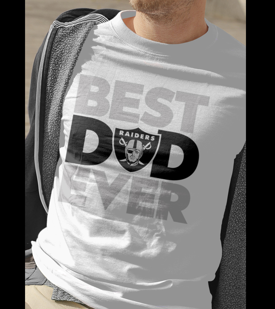 Best Dad Ever Raiders NFL Las Vegas T-Shirt