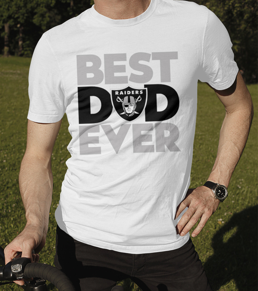 Best Dad Ever Raiders NFL Las Vegas T-Shirt
