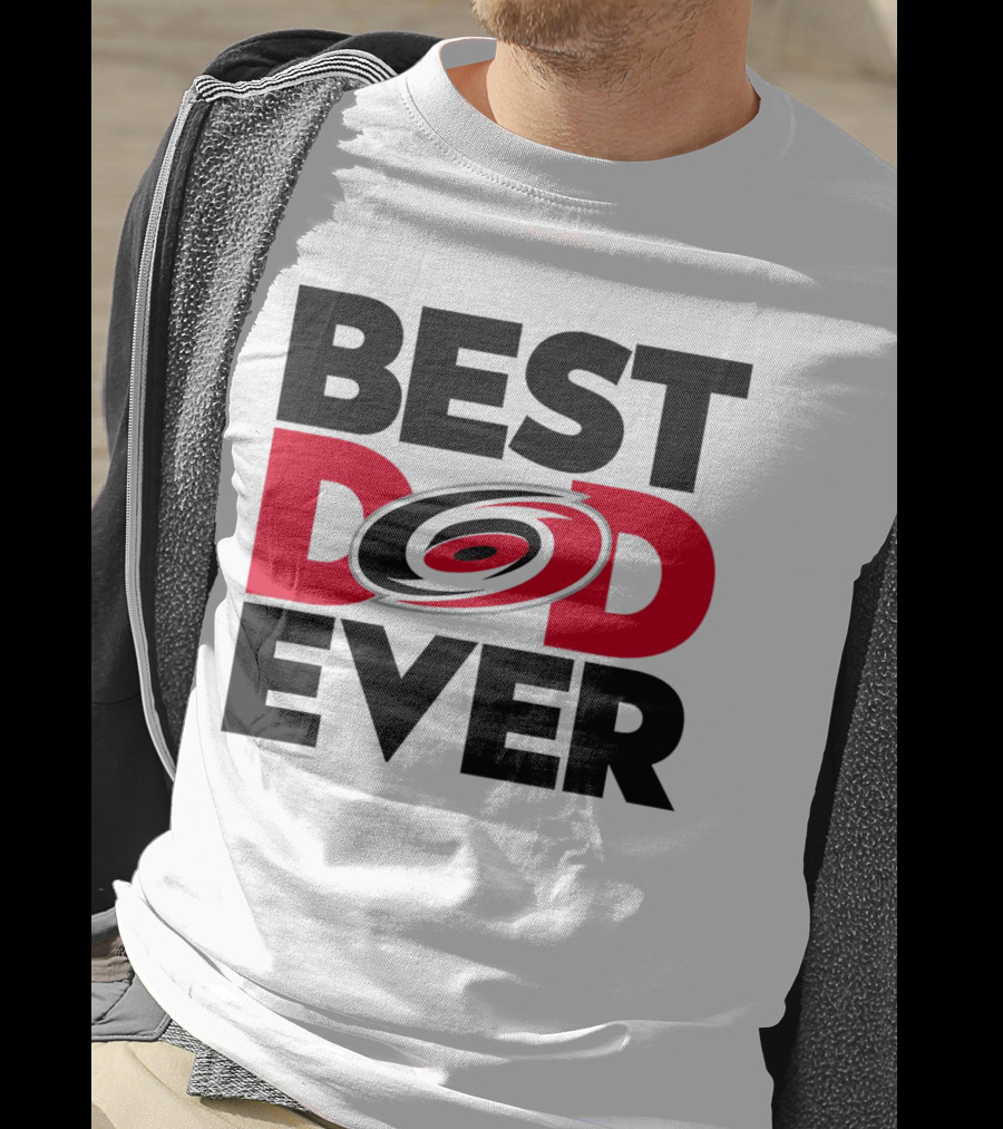 Best Dad Ever NHL Carolina Hurricanes Fan T-Shirt