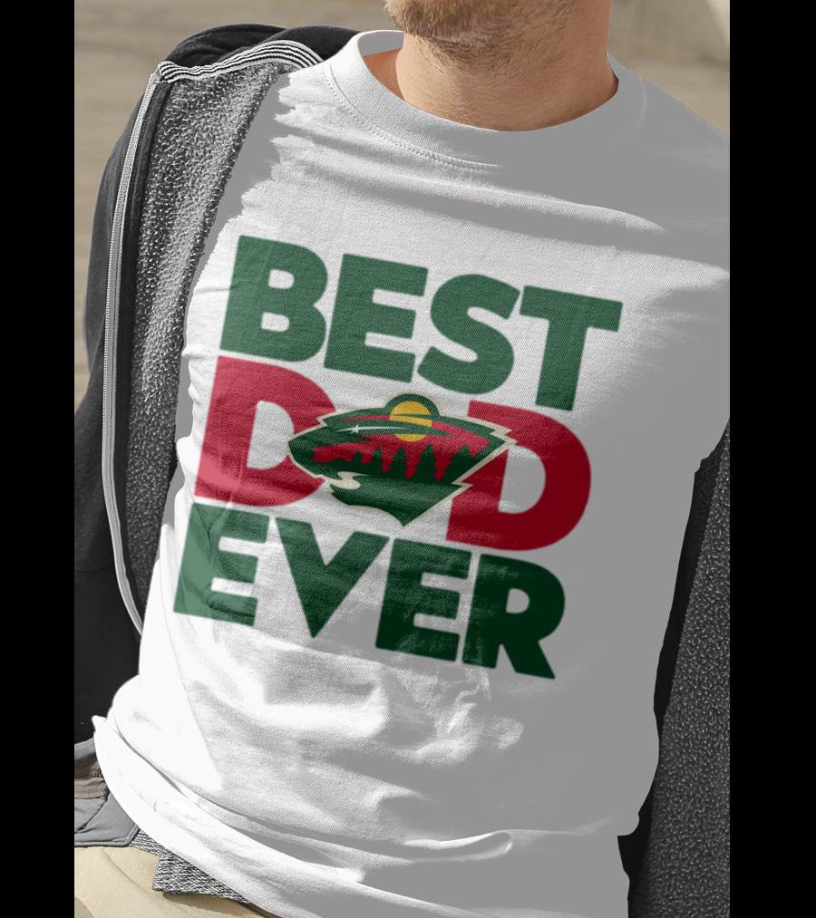 Best Dad Ever NHL Minnesota Wild T-Shirt