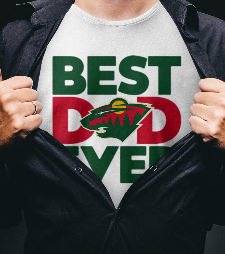 Best Dad Ever NHL Minnesota Wild T-Shirt