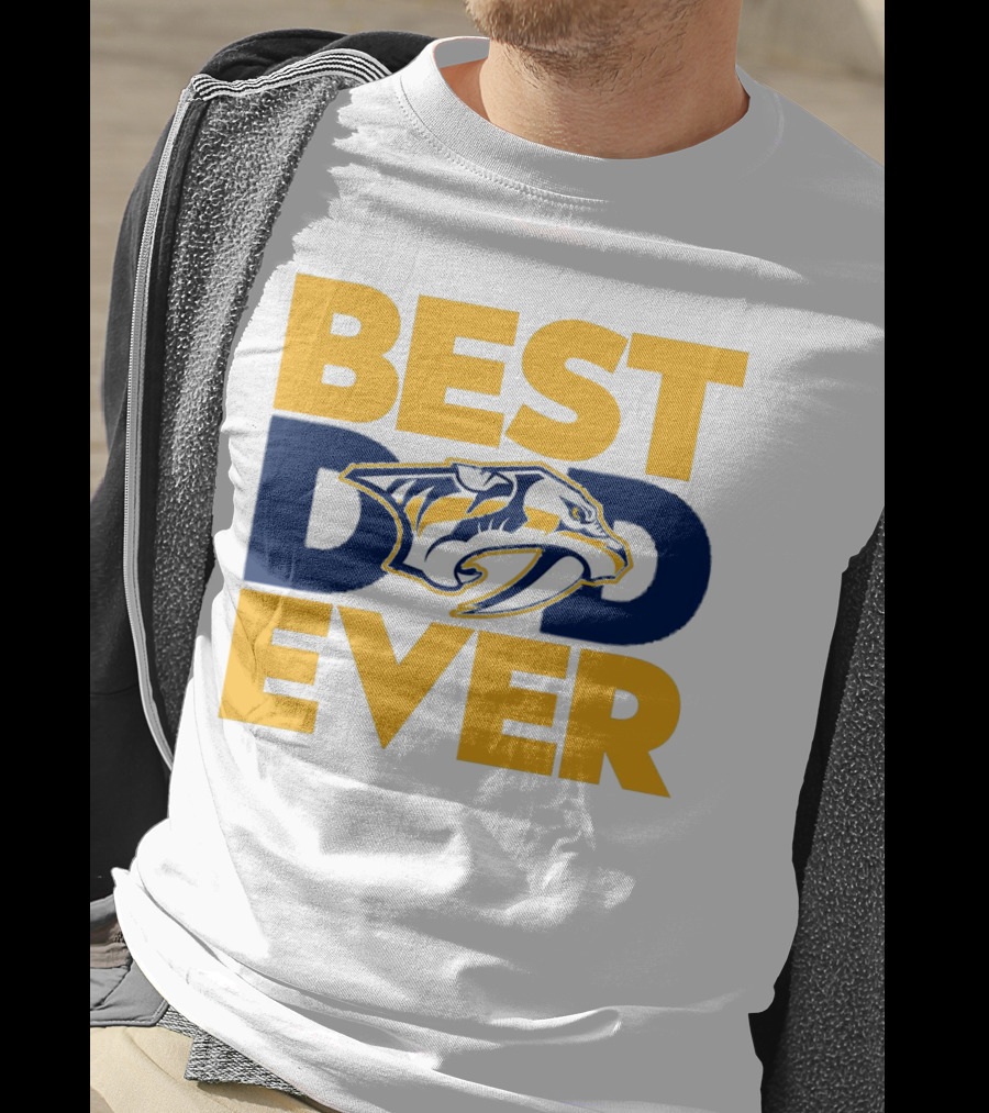 Best Dad Ever Nashville Predators NHL Fan T-Shirt