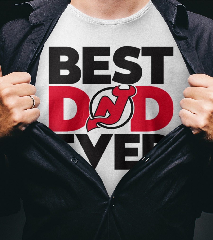 Best Dad Ever New Jersey Devils NHL T-Shirt