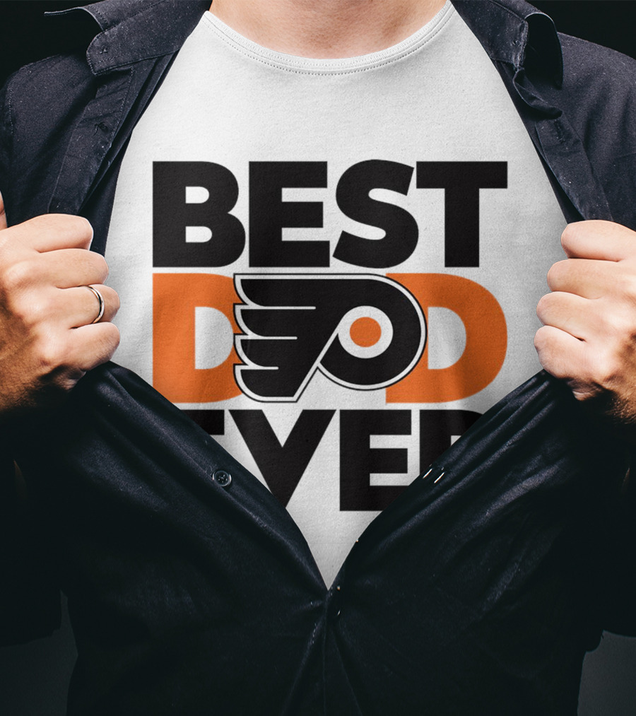 Best Dad Ever Philadelphia Flyers NHL T-Shirt
