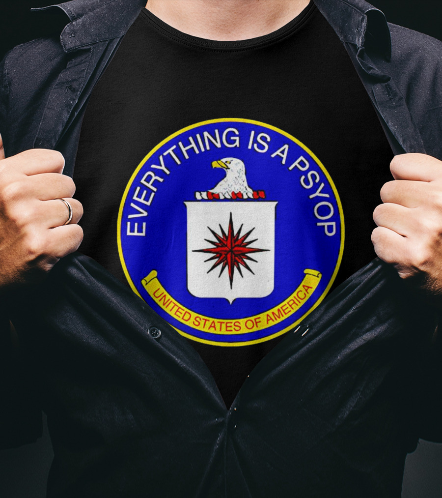 Everything Is A Psyop United States Of America Seal T-Shirt