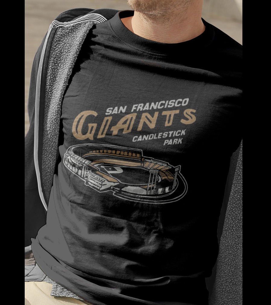 San Francisco Giants Candlestick Park Stadium Vintage T-Shirt