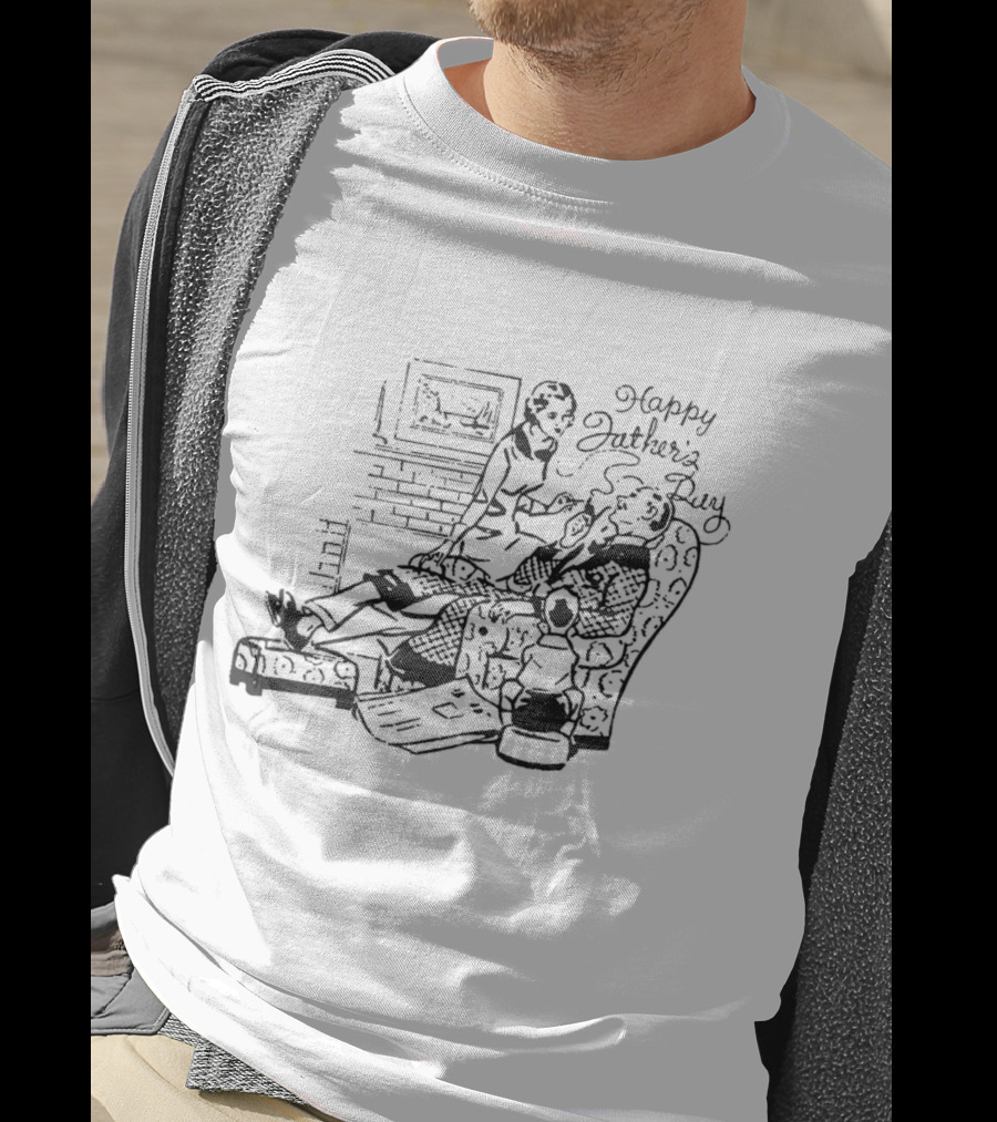 Happy Father’s Day Smoking Chair T-Shirt