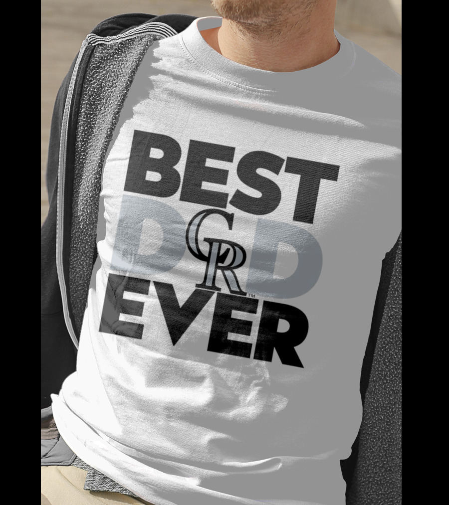 Best Dad Ever Colorado Rockies MLB T-Shirt