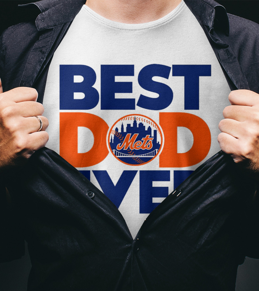 Best Dad Ever Mets MLB New York T-Shirt