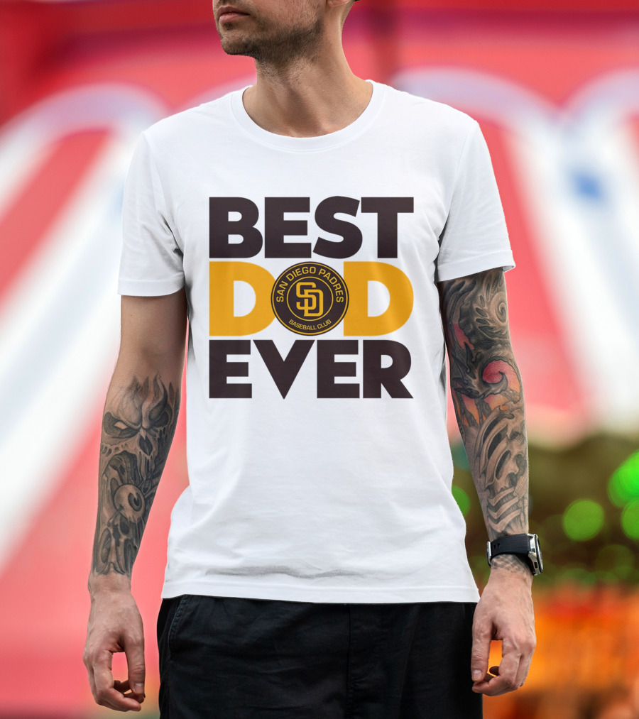 Best Dad Ever San Diego Padres Baseball Club T-Shirt