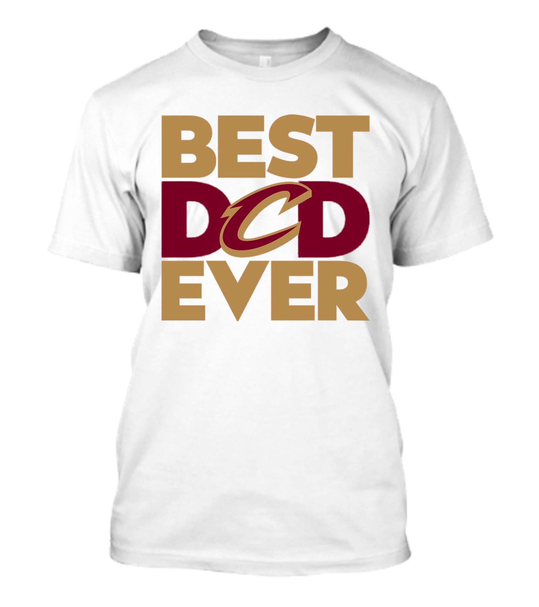 Best Dad Ever Cleveland Cavaliers NBA T-Shirt