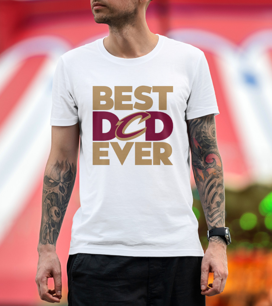 Best Dad Ever Cleveland Cavaliers NBA T-Shirt
