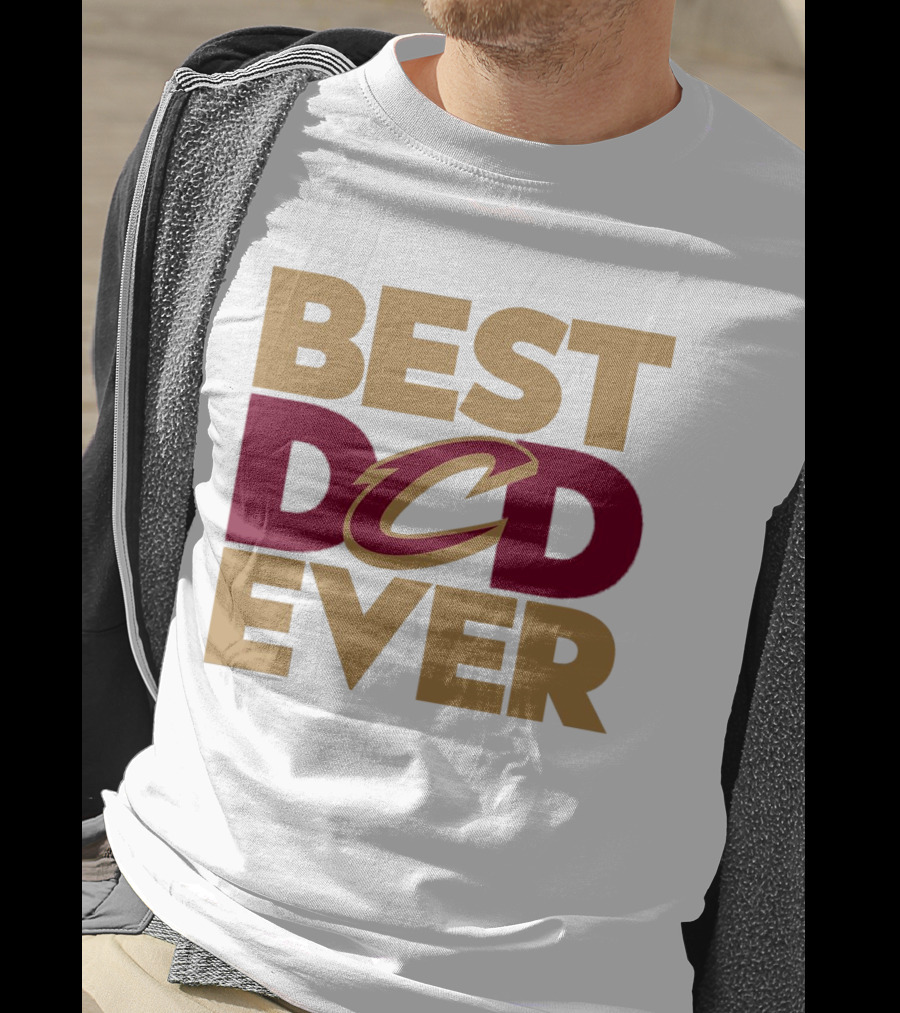 Best Dad Ever Cleveland Cavaliers NBA T-Shirt