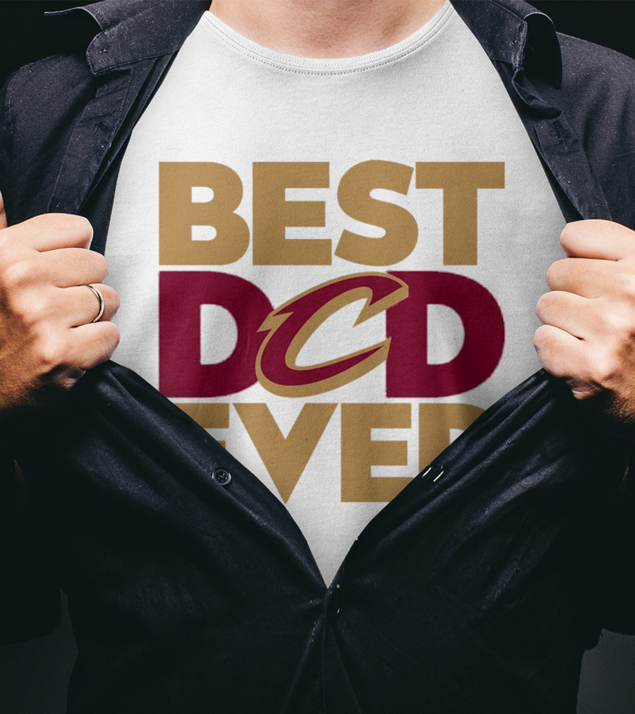 Best Dad Ever Cleveland Cavaliers NBA T-Shirt