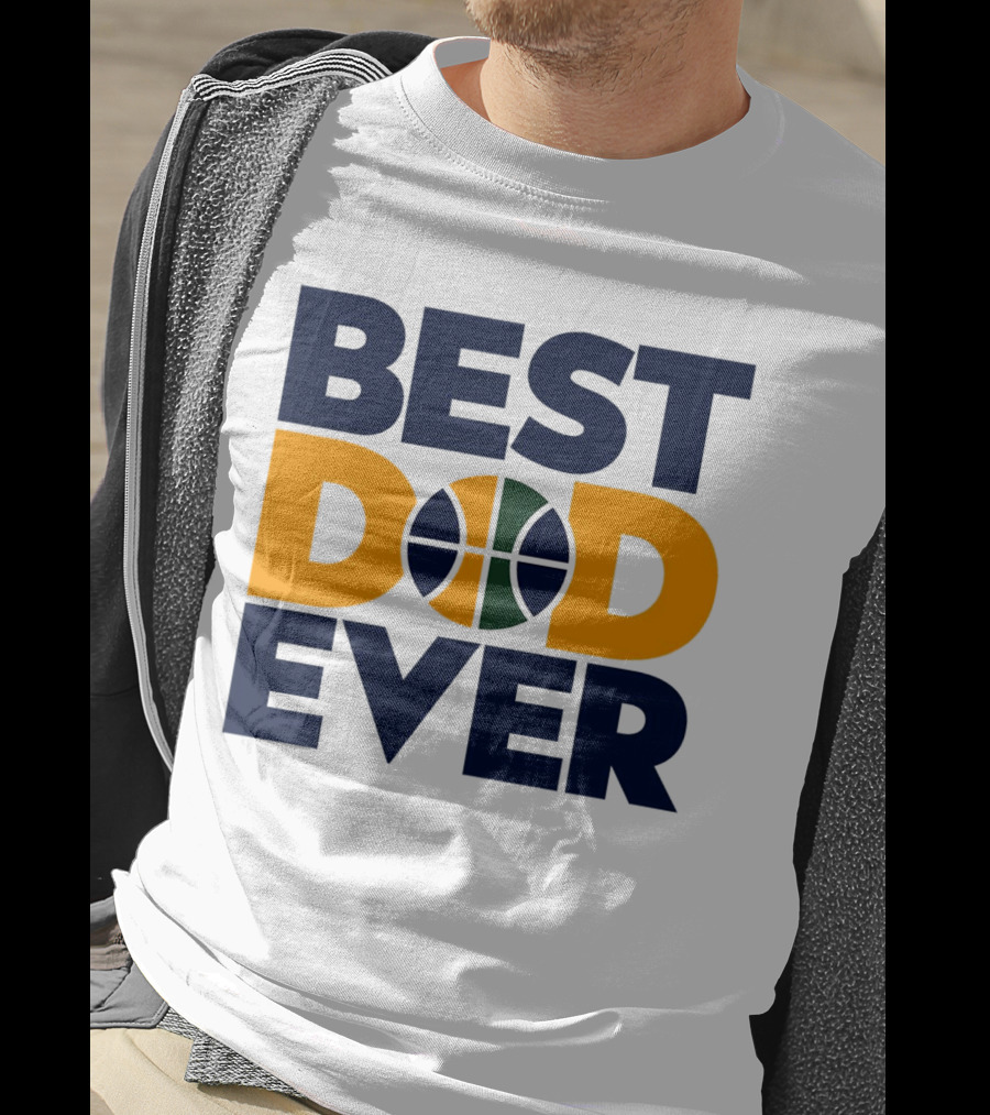 Best Dad Ever Utah Jazz Basketball T-Shirt