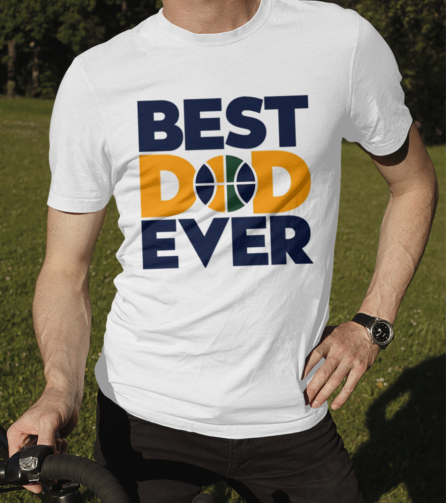 Best Dad Ever Utah Jazz Basketball T-Shirt