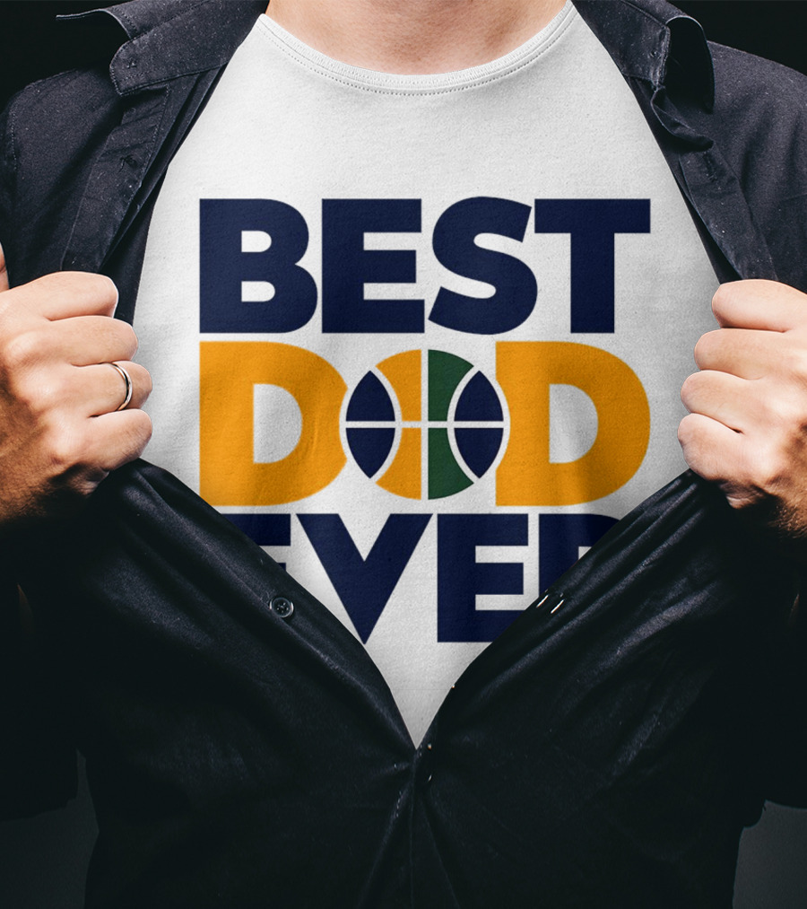 Best Dad Ever Utah Jazz Basketball T-Shirt