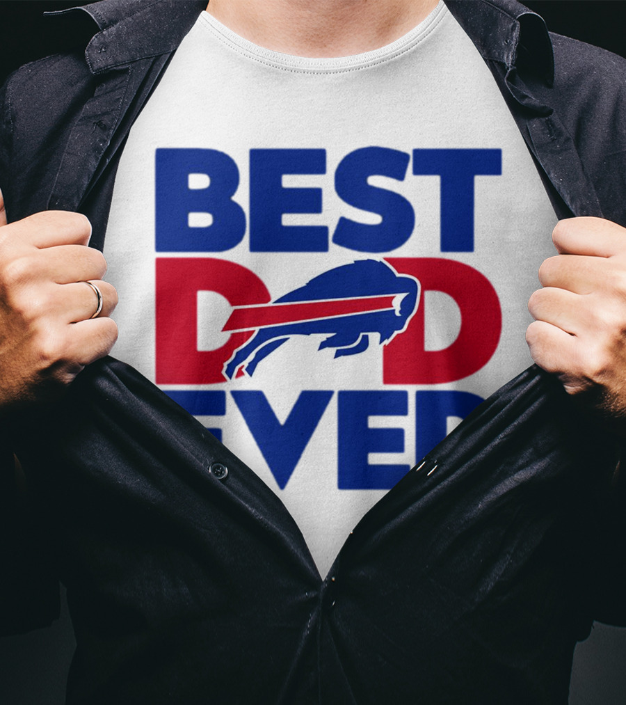 Best Dad Ever Buffalo Bills NFL T-Shirt