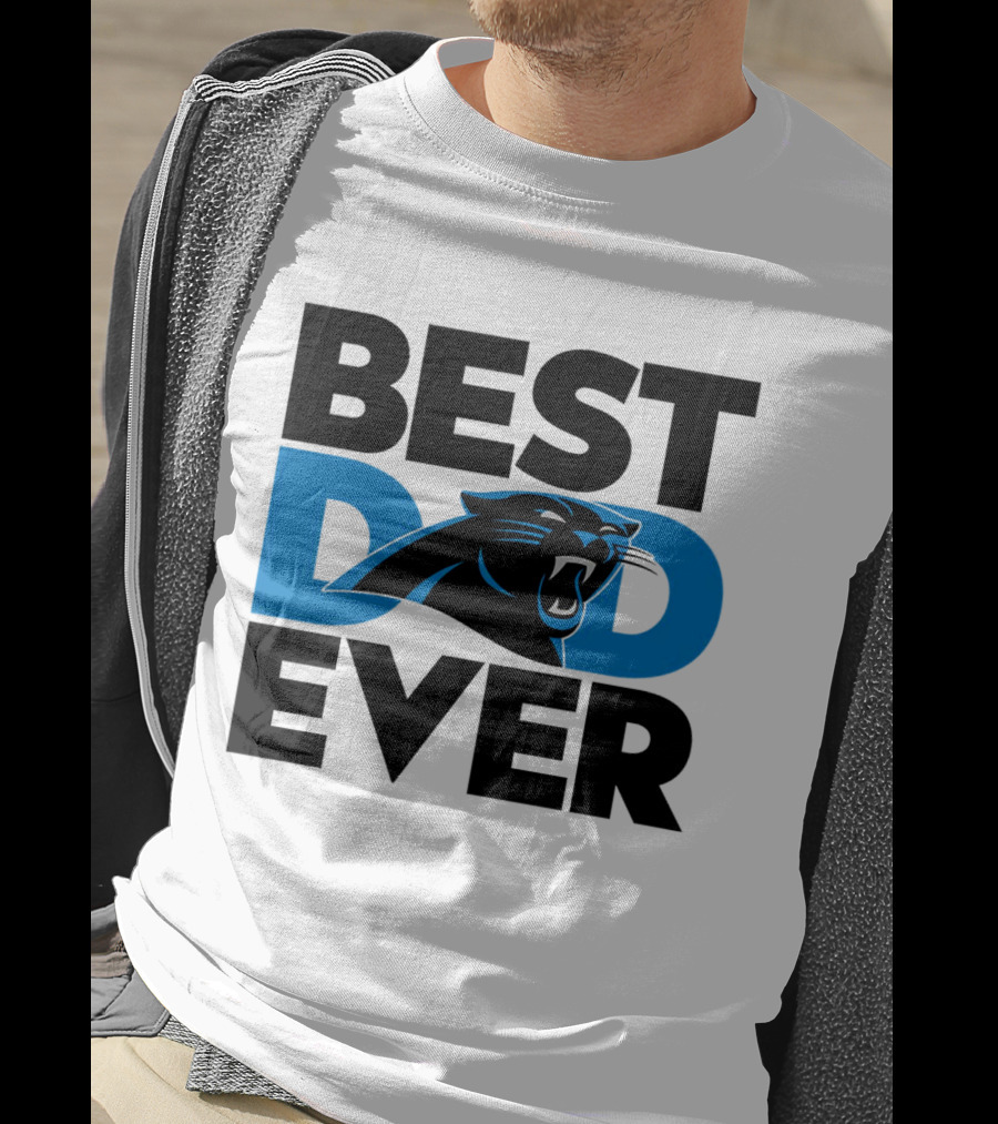 Best Dad Ever Carolina Panthers NFL Fan T-Shirt