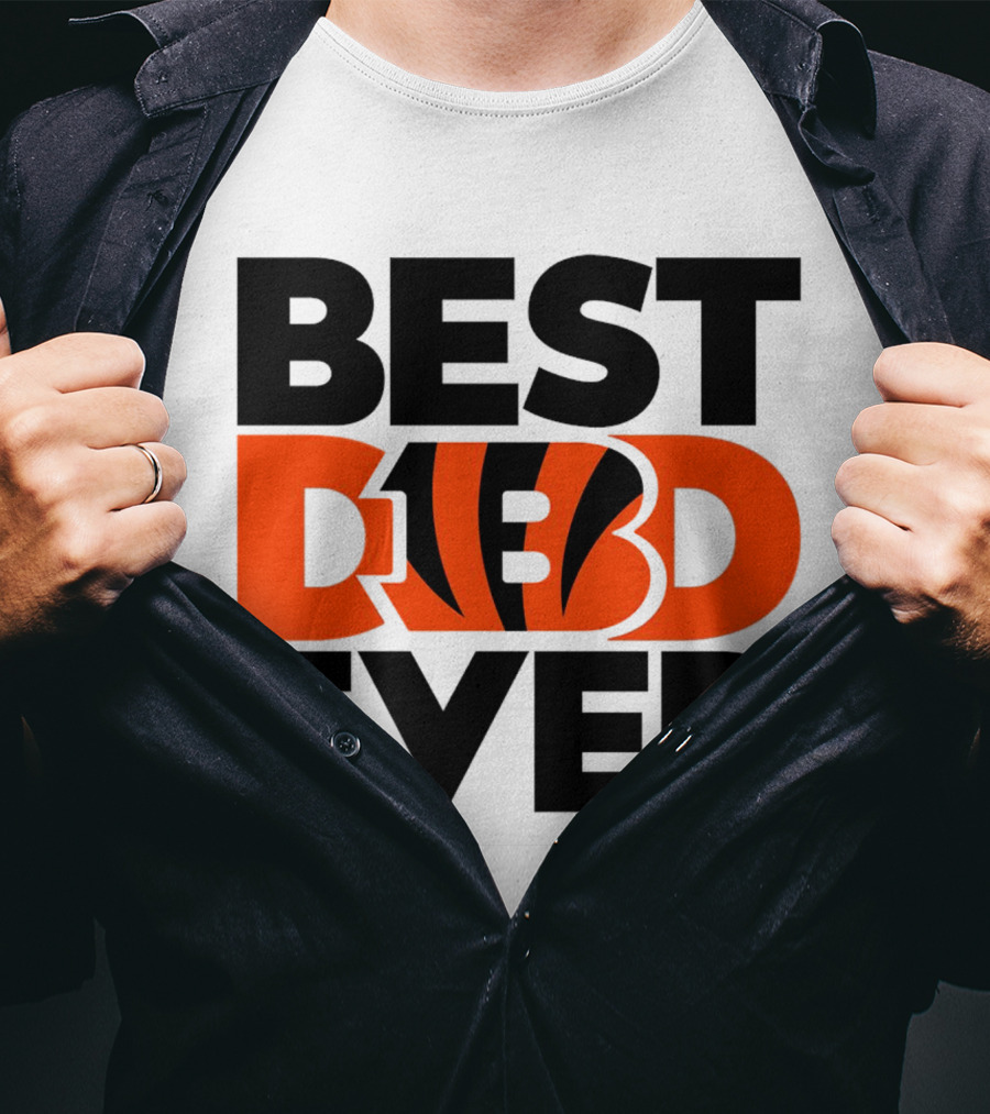 Best Dad Ever NFL Cincinnati Bengals T-Shirt