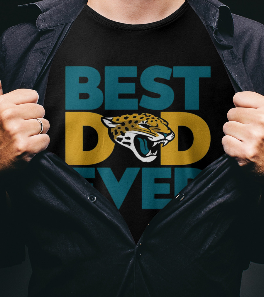 Best Dad Ever Jacksonville Jaguars NFL T-Shirt