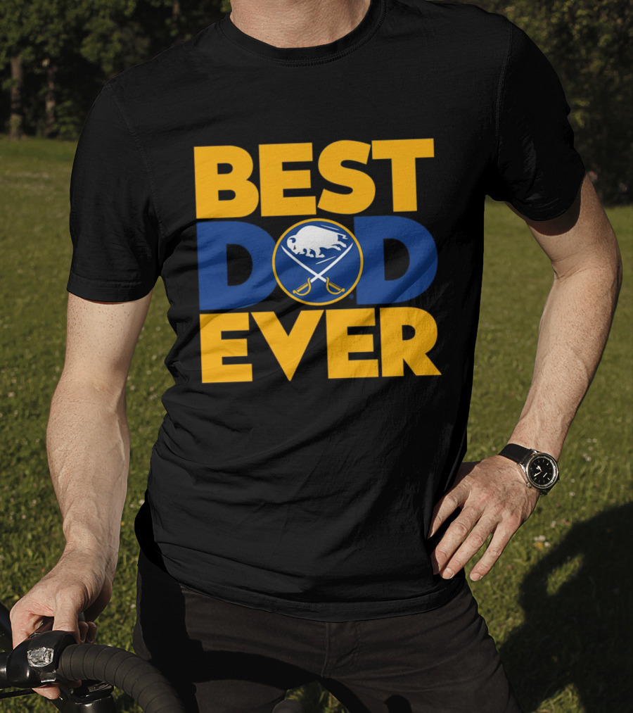 Best Dad Ever NHL Buffalo Sabres Fan Merchandise T-Shirt