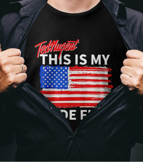 Ted Nugent This Is My Pride Flag American Colors T-Shirt
