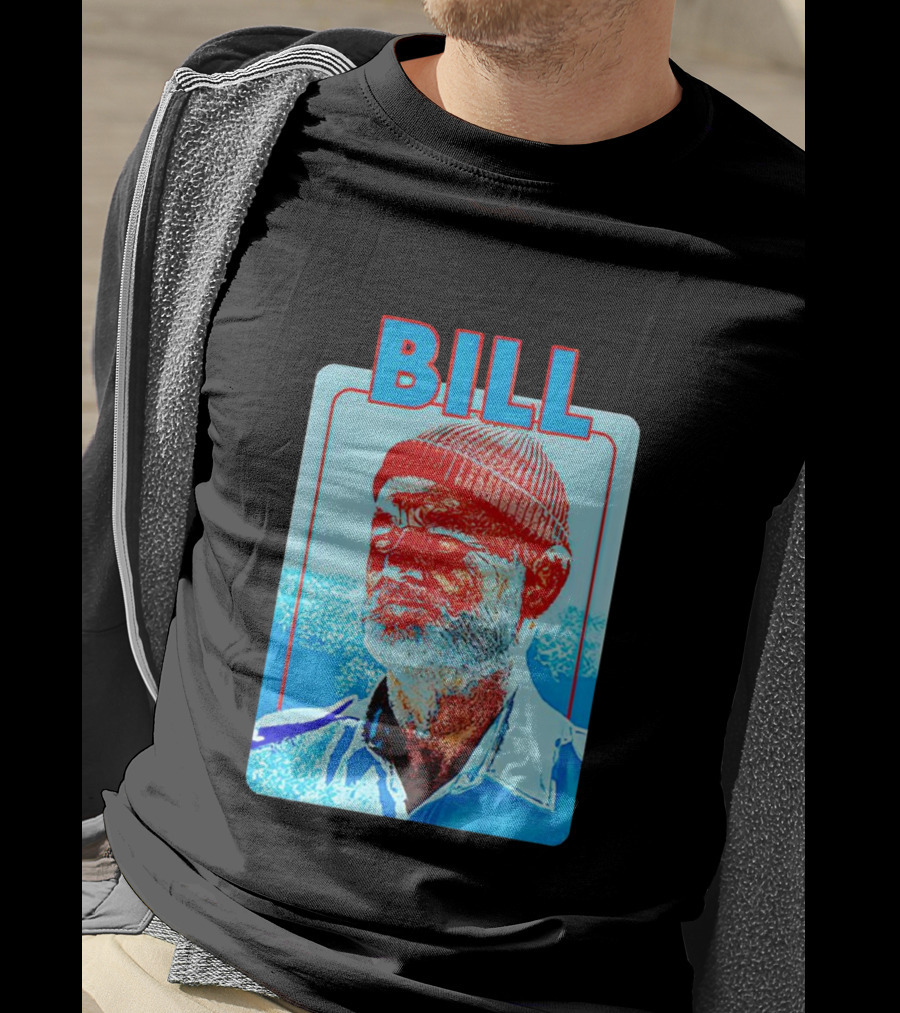 Bill Murray Steve Zissou Blue Red T-Shirt