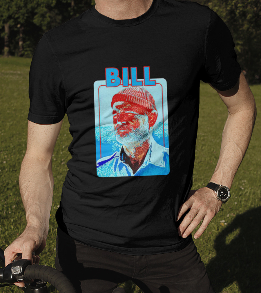 Bill Murray Steve Zissou Blue Red T-Shirt