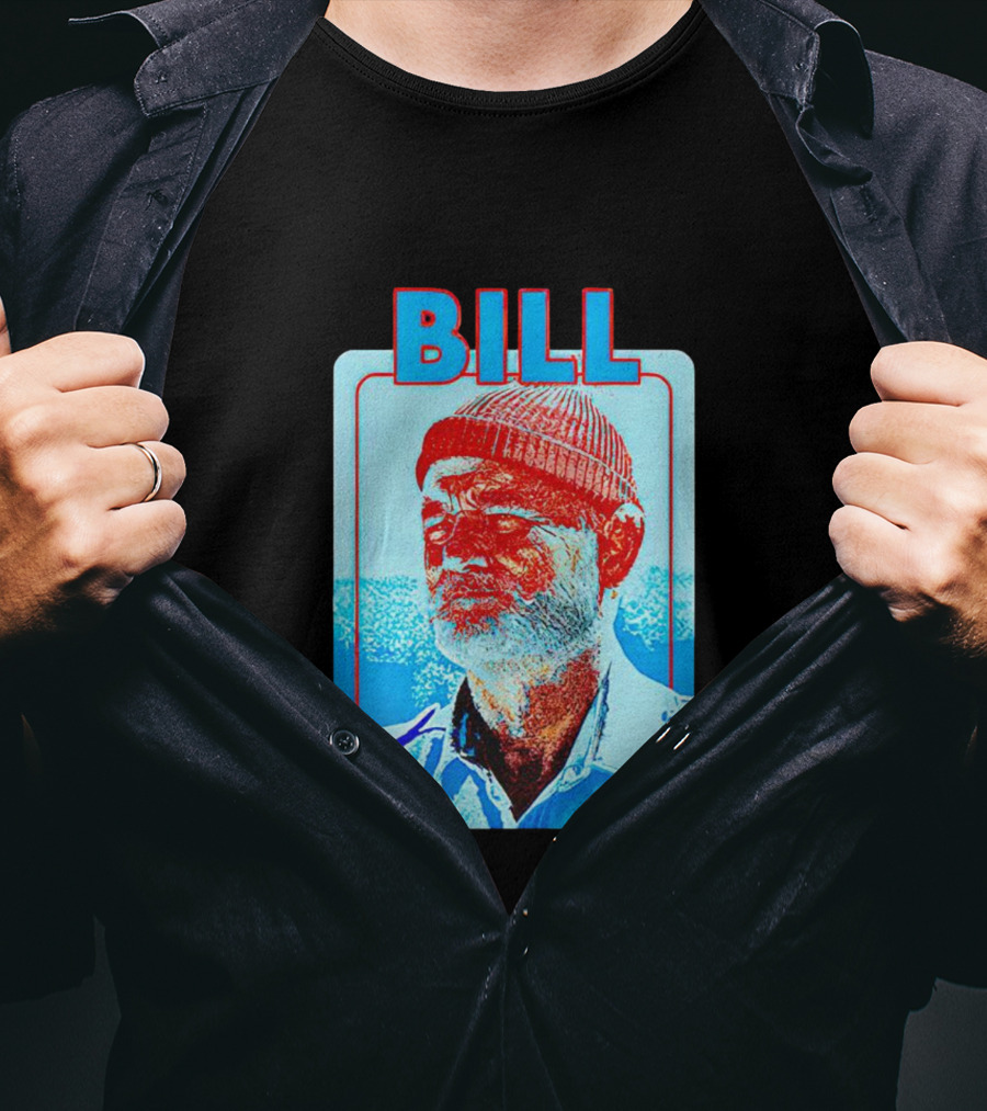 Bill Murray Steve Zissou Blue Red T-Shirt