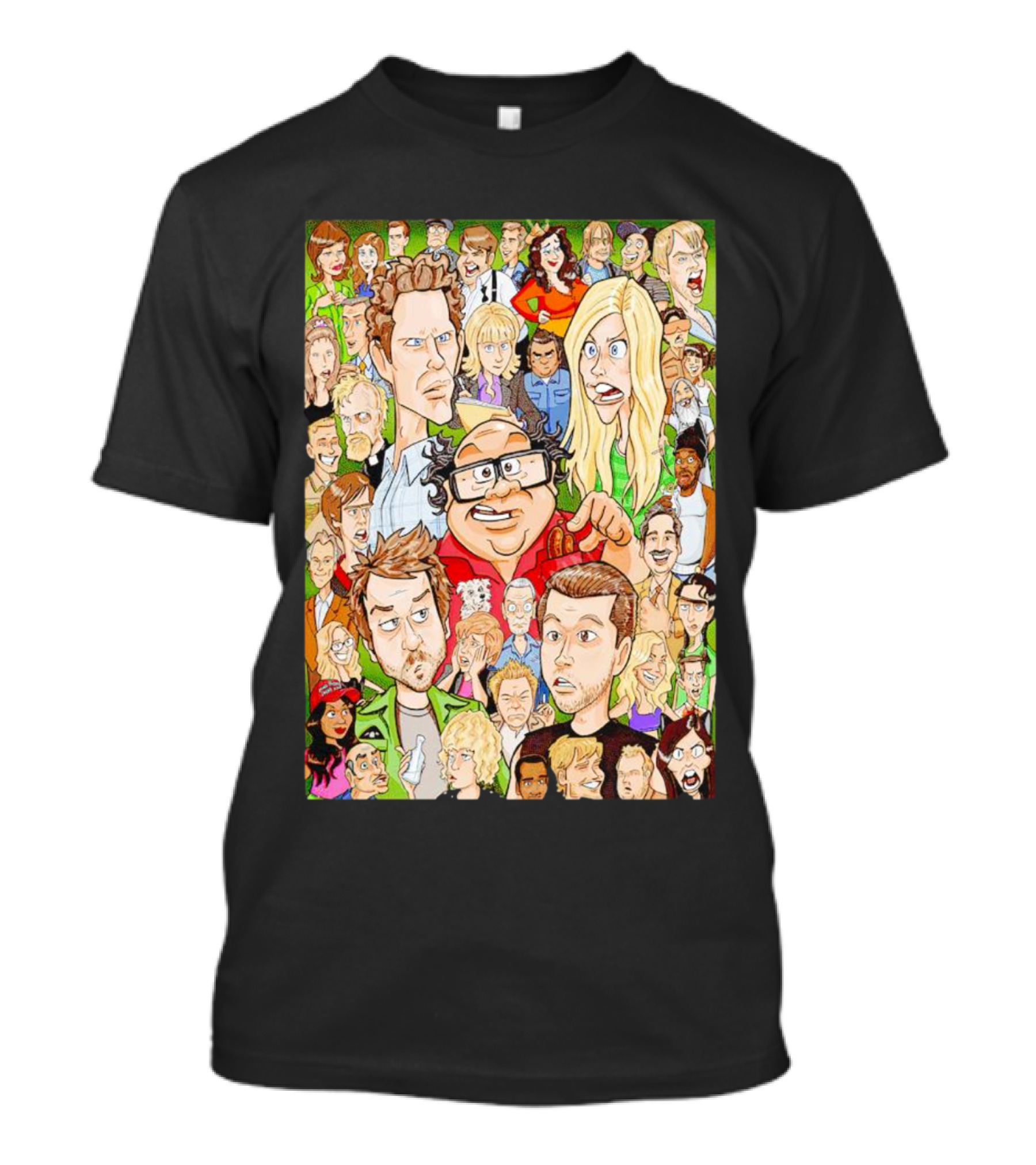It’s Always Sunny In Philadelphia Character Collage T-Shirt