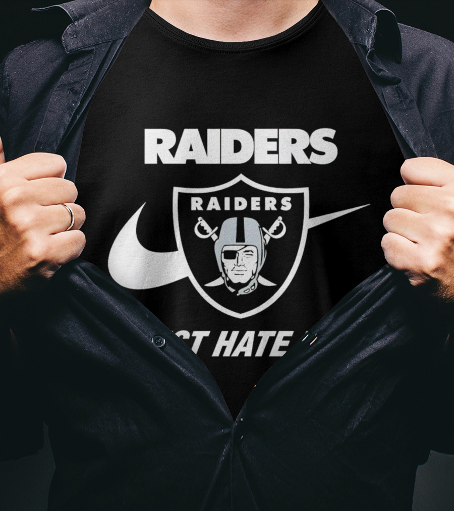 Las Vegas Raiders Just Hate Us Styled T-Shirt