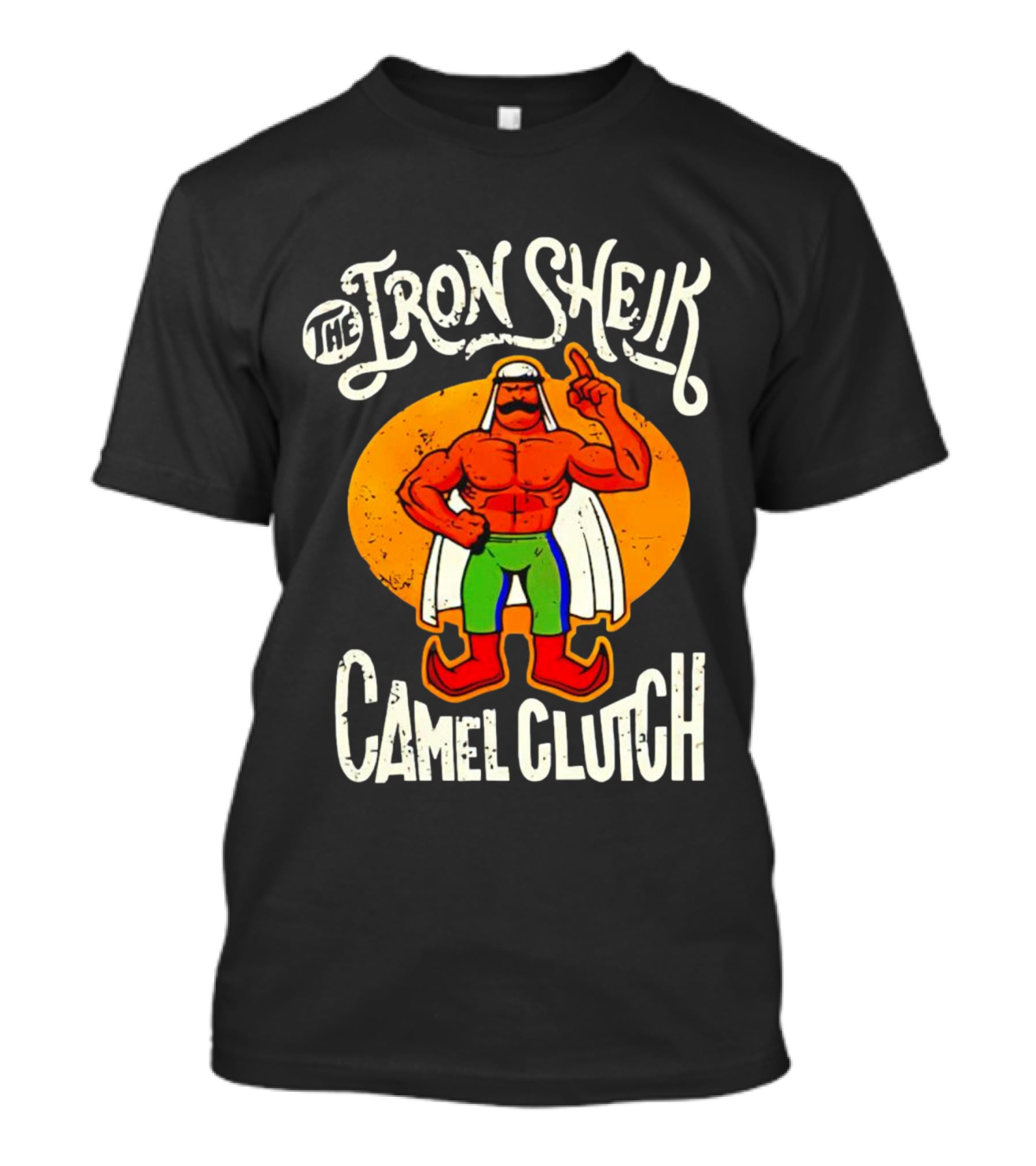 The Iron Sheik Camel Clutch Wrestling 80s T-Shirt