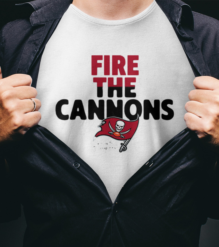 FIRE THE CANNONS Tampa Bay Buccaneers T-Shirt
