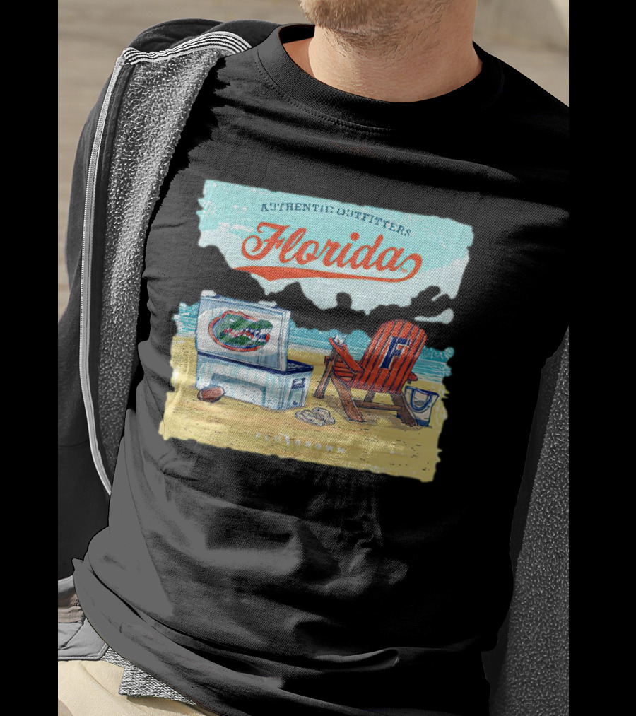 Authentic Outfitters Florida Gators Flogrown Beach Scene T-Shirt