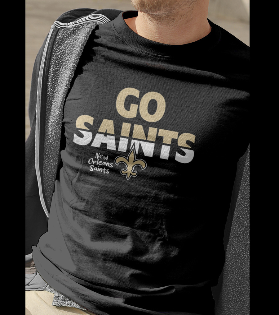 GO SAINTS New Orleans Saints Fleur-de-Lis T-Shirt