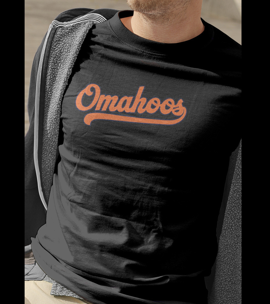 Omahoos Virginia Cavaliers Baseball Theme Arching Script T-Shirt