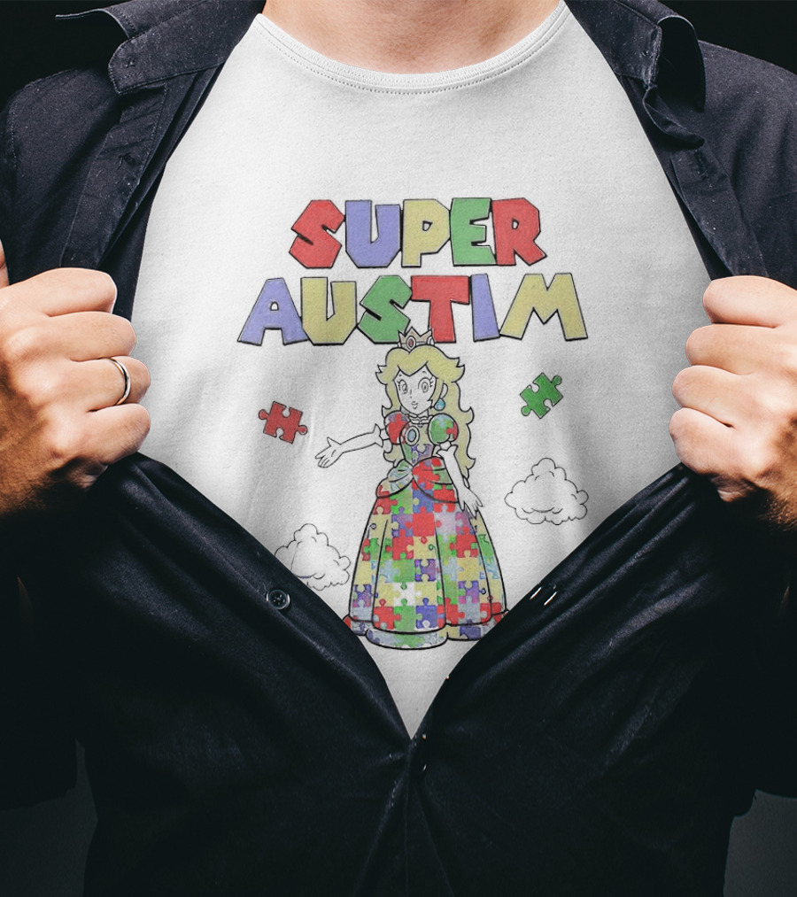 Super Autism Princess Puzzle Pieces T-Shirt