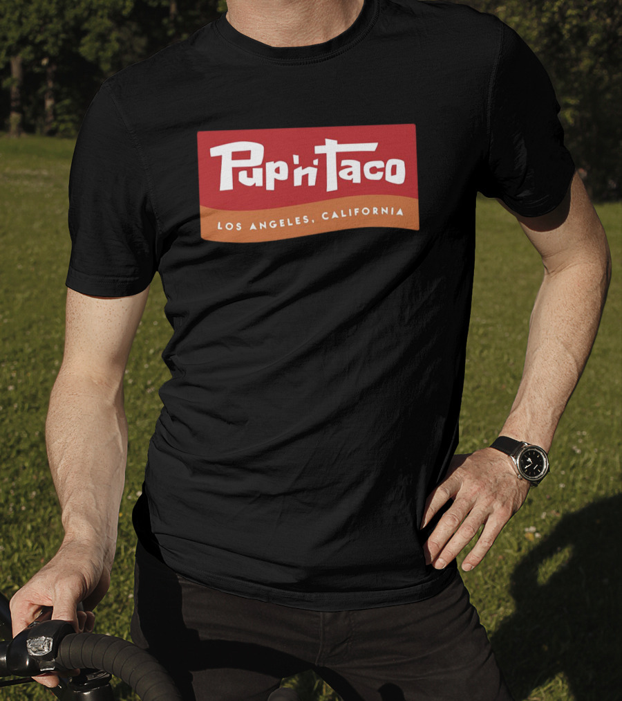 Pup ‘N’ Taco Los Angeles California Retro Logo Vintage Branding T-Shirt
