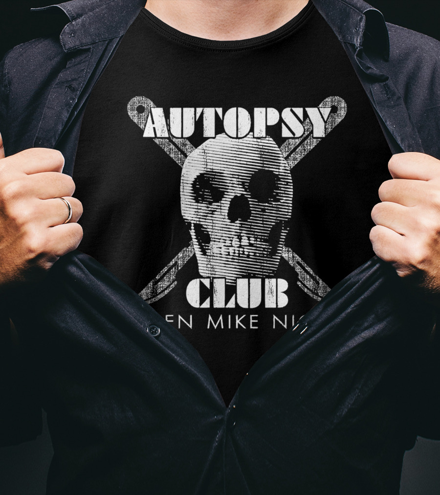 Autopsy Club Skull Open Mike Night T-Shirt