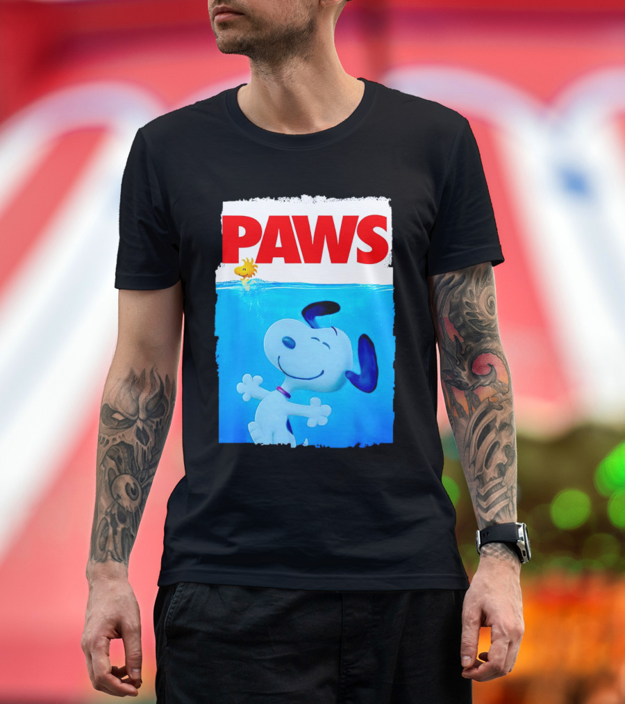 Paws Snoopy and Woodstock Szurkulet T-Shirt