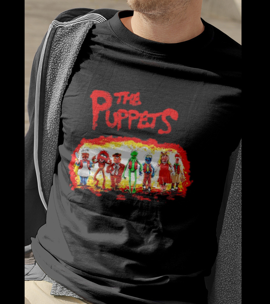 The Puppets Walking In Colorful Lineup T-Shirt