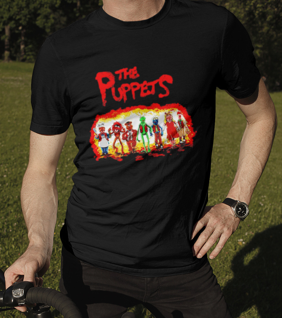 The Puppets Walking In Colorful Lineup T-Shirt
