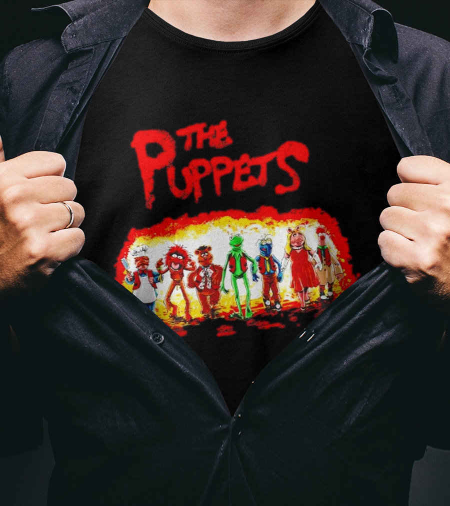The Puppets Walking In Colorful Lineup T-Shirt
