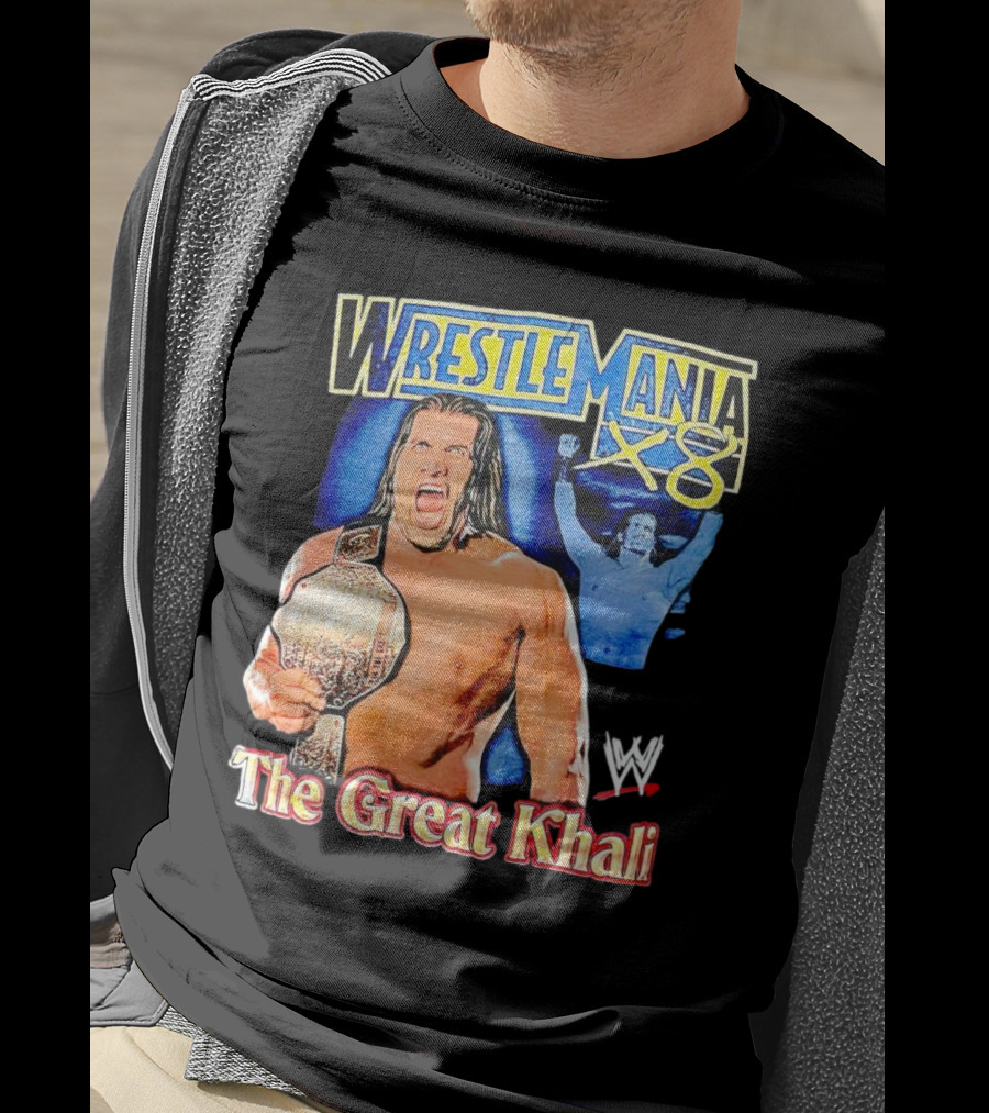 WrestleMania X8 The Great Khali WWE Champion Iconic T-Shirt