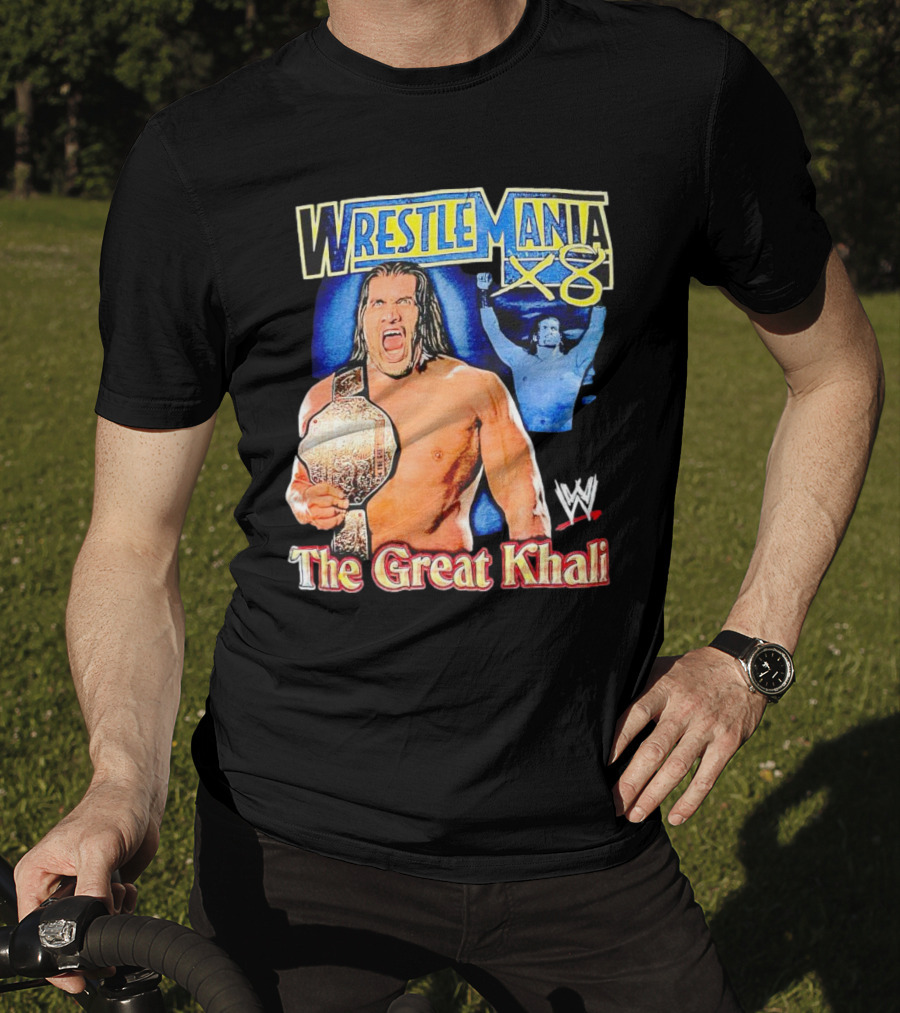 WrestleMania X8 The Great Khali WWE Champion Iconic T-Shirt