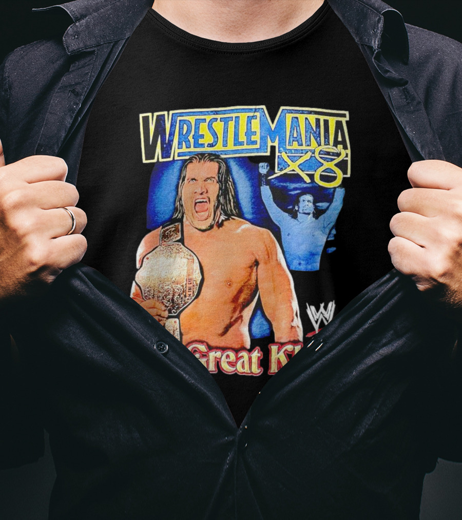WrestleMania X8 The Great Khali WWE Champion Iconic T-Shirt