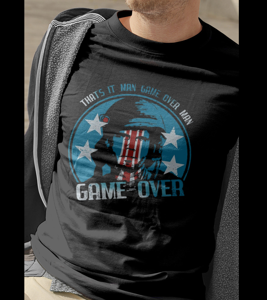 Bill Paxton That’s It Man Game Over Man Stars Helmet Circle Game Over T-Shirt