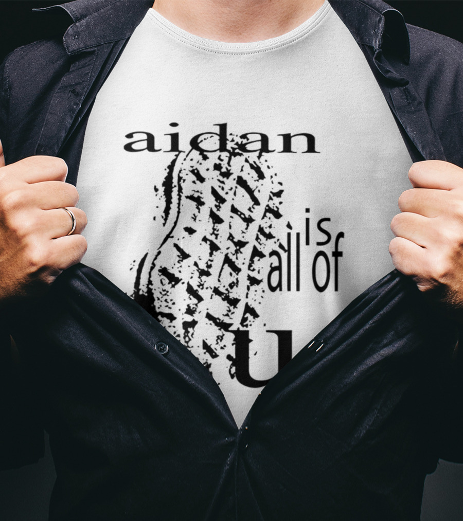 Aidan Is All Of Us Bootprint T-Shirt